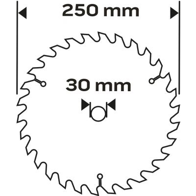 Tarcza do pilarki widiowa 250x30mm 100 zębów do aluminium GRAPHITE 55H611 GTX (55-611)
