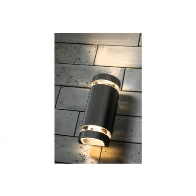 Oprawa ścienna dwukierunkowa SILVA GU10 MAX.2x50W IP54 AC220-240V 50/60Hz czarna GTV (LD-SILVAGU10D-20)