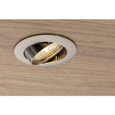 Sufitowa oprawa punktowa PORTO-K IP20 okrągła inox z regulacją kąta TYP 5515 GTV (OP-PRAN5-02)