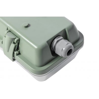 Oprawa hermetyczna HELIOS-LED 218 BIS T8 LED G13 AC220-240V 50/60Hz IP65 ABS/PS z okablowanie GTV (LD-HEL218B-30)
