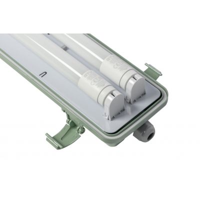 Oprawa hermetyczna HELIOS-LED 218 BIS T8 LED G13 AC220-240V 50/60Hz IP65 ABS/PS z okablowanie GTV (LD-HEL218B-30)