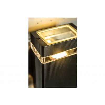 Oprawa ścienna dwukierunkowa NESSA GU10 MAX.2x50W IP54 AC220-240V 50/60Hz czarna GTV (LD-NESSAGU10D-20)