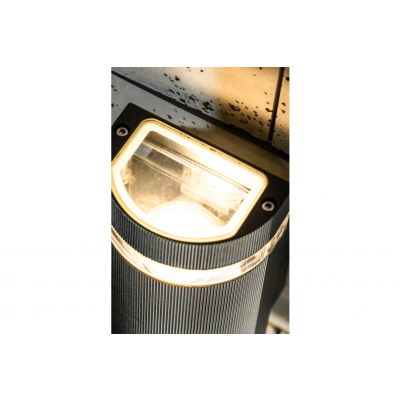 Oprawa ścienna dwukierunkowa SILVA GU10 MAX.2x50W IP54 AC220-240V 50/60Hz czarna GTV (LD-SILVAGU10D-20)