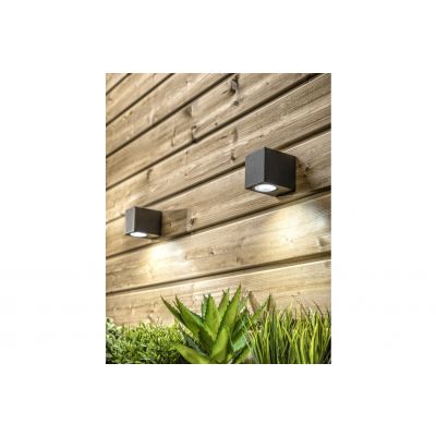 Oprawa ścienna jednokierunkowa TIAGO KW GU10 MAX.35W IP54 AC220-240V 50/60Hz czarna GTV (LD-TIAGOGU10J-20KW)