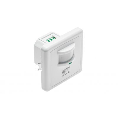 GTV CZUJNIK RUCHU CR-4 LED, MIN. 40W, max. 500W, AC 220-240V, 50/60Hz, KĄT DZIAŁANIA 160*, ZASIĘG 12M ± 1-2,5m, IP20, WSPÓŁPRACUJE Z LED, WPUSZCZANY, BIAŁY CR-CR4L00-00 (CR-CR4L00-00)