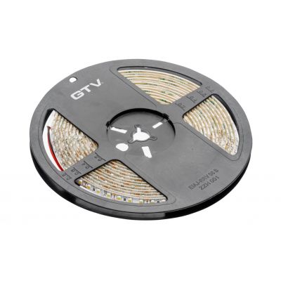 GTV TAŚMA FLASH 3528, 600 LED ZIMNY BIAŁY, 48W WODOODPORNA 8mm, ROLKA 5m LD-3528-600-65-ZB (LD-3528-600-65-ZB)