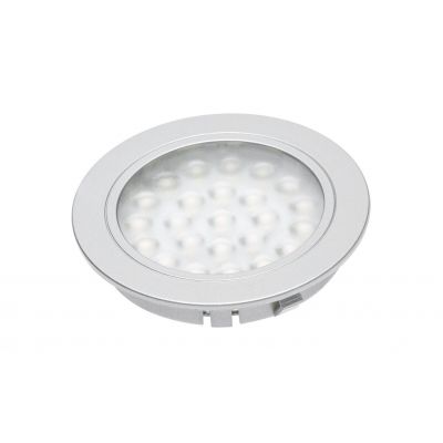 GTV OPRAWA LEDOWA WPUSZCZANA ALVARO, 12V DC, 1,7W, 24 SMD3528, CIEPŁY BIAŁY, 2m PRZEWÓD Z MINIAMP (2 WKRĘTY, TAŚMA 3M) LD-AL24CB-53 (LD-AL24CB-53)