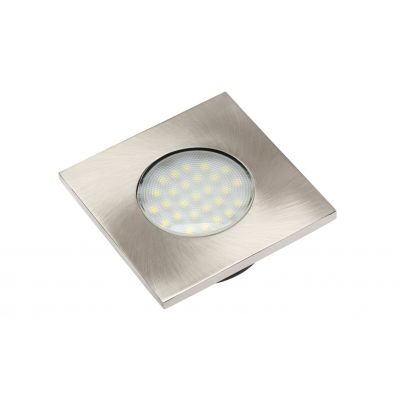 GTV ZESTAW LEDOWY MARBELLA PLUS, WPUSZCZANY, 3X KWADRAT 27 LED 3528SMD, AC 230V, 1.5W, 6400K LD-KWP27ZB-53 (LD-KWP27ZB-53)