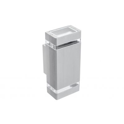 GTV OPRAWA ŚCIENNA DWUKIERUNKOWA NESSA, GU10, max. 50W, IP54, AC 220-240V, 50/60Hz, SZARA LD-NESSAGU10D-80 (LD-NESSAGU10D-80)