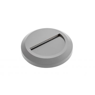 OPRAWA SCHODOWA LED SILVER OD, 2W, 100LM, AC220-240V, 50/60HZ, KĄT ŚWIECENIA 120*, IP65, OKRĄGŁY, CI (LD-OSSLOD2W-80)