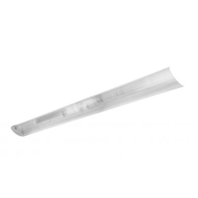 Oprawa nasufitowa kloszowa ZEFIR 2x36 pod 2 świetlówki LED G13 T8 1200mm IP40 ABS/PC LD-OZE236-00 GTV (LD-OZE236-00)