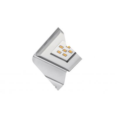 GTV OPRAWA LED PALERMO KN, 12V, 1,8W, 6 SMD 5050, CIEPŁY BIAŁY, CHROM LD-PKN618-40 (LD-PKN618-40)