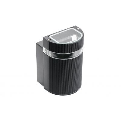 GTV OPRAWA ŚCIENNA JEDNOKIERUNKOWA SILVA, GU10, max. 50W, IP54, AC 220-240V, 50/60Hz, CZARNA LD-SILVAGU10J-20 (LD-SILVAGU10J-20)