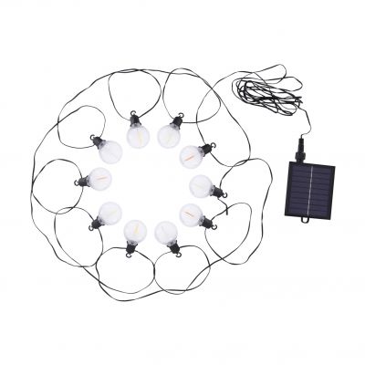 Girlanda solarna kolorowa LED GLASI 3W IP44czarny Ideus 04926 (04926)