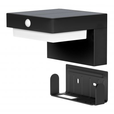 Kinkiet solarny z czujnikiem ruchu WILLOW LED 4,5W 400lm IP44 4000K neutralna biała SL/R-4/B ORNO (SL/R-4/B)