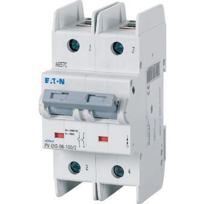 PV-DIS-06-100/2 Rozłącznik modułowy DC z pokrętłem 185502 EATON (185502)