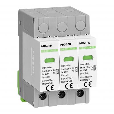 Ogranicznik przepięć SPD do PV Ex9UEP1+2 6.25 3P 1000 EU typ I+II 1000V DC 111759 NOARK (111759)