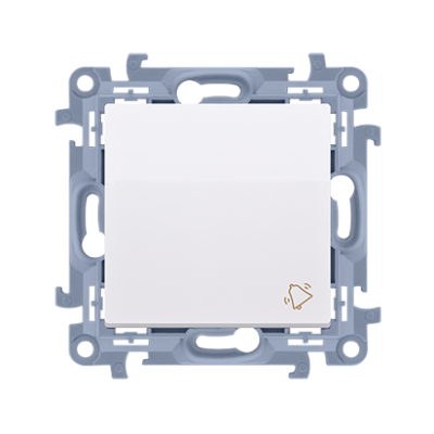Simon 10 Przycisk dzwonek 10A 250V zaciski śrubowe biały CD1.01/11 KONTAKT (CD1.01/11)