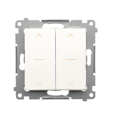 Simon 54 Przycisk roletowy podwójny trójpozycyjny 1-0-2 (moduł) 10 A szybkozłączka biały DZP2.01/11 (DZP2.01/11)