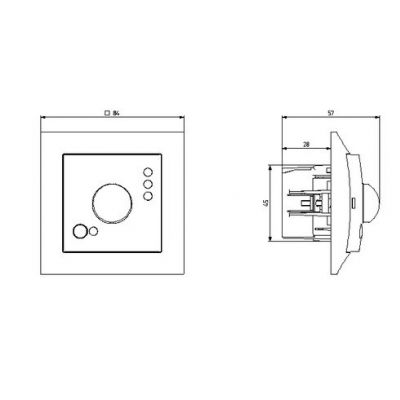 IMPRESJA Elektroniczny czujnik ruchu kolor srebro ŁP-16Y/m/18 OSPEL (ŁP-16Y/m/18)