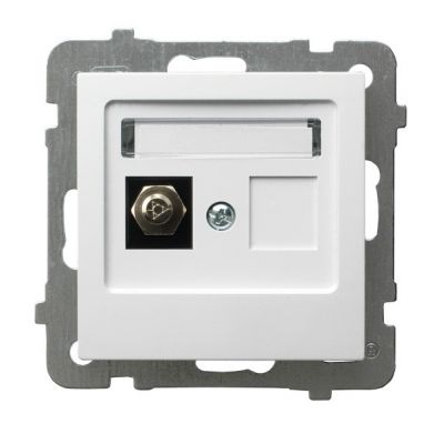 AS Gniazdo ekwipotencjalne pojedyncze kolor biały GPE-1G/m/00 OSPEL (GPE-1G/m/00)