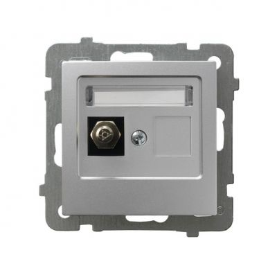 AS Gniazdo ekwipotencjalne pojedyncze kolor srebro GPE-1G/m/18 OSPEL (GPE-1G/m/18)