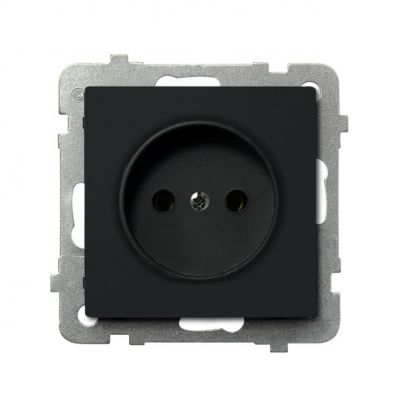 SONATA Gniazdo pojedyncze kolor czarny metalik GP-1R/m/33 OSPEL (GP-1R/m/33)