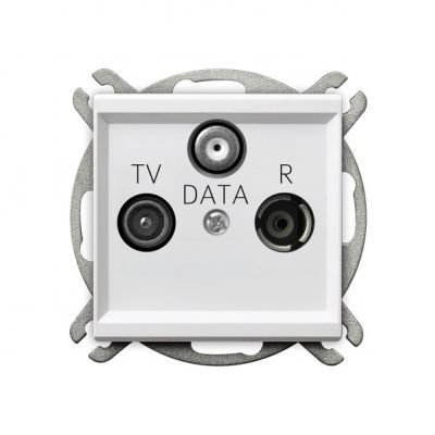 SONATA Gniazdo antenowe RTV-DATA kolor biały GPA-RD/m/00 OSPEL (GPA-RD/m/00)