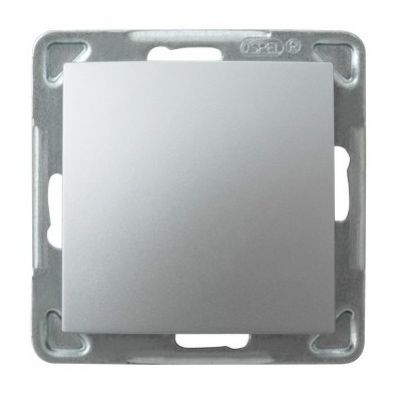 IMPRESJA Łącznik pojedynczy jednobiegunowy  kolor srebro ŁP-1Y/m/18 OSPEL (ŁP-1Y/m/18)