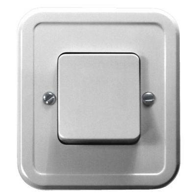 PI Łącznik pojedynczy jednobiegunowy  kolor biały ŁW-1P/00 OSPEL (ŁW-1P/00)