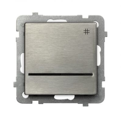 SONATA STAL INOX Łącznik krzyżowy z podświetleniem niebieskim kolor stal inox ŁP-4RMS/m/37 OSPEL (ŁP-4RMS/m/37)