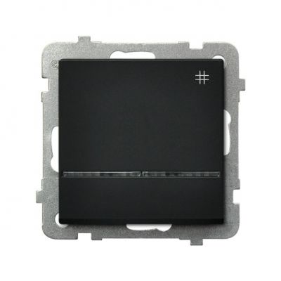 SONATA Łącznik krzyżowy z podświetleniem niebieskim kolor czarny metalik ŁP-4RS/m/33 OSPEL (ŁP-4RS/m/33)