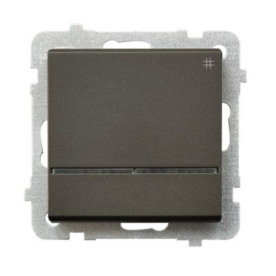 SONATA Łącznik krzyżowy z podświetleniem niebieskim kolor czekoladowy metalik ŁP-4RS/m/40 OSPEL (ŁP-4RS/m/40)