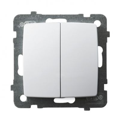 KARO Łącznik podwójny schodowy kolor biały ŁP-10S/m/00 OSPEL (ŁP-10S/m/00)