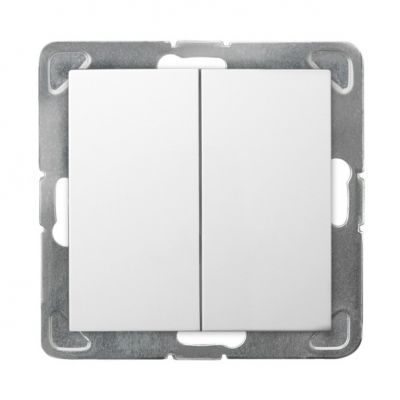 IMPRESJA Łącznik podwójny schodowy kolor biały ŁP-10Y/m/00 OSPEL (ŁP-10Y/m/00)