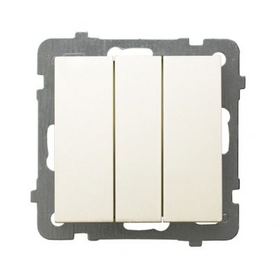 AS Łącznik potrójny kolor ecru ŁP-13G/m/27 OSPEL (ŁP-13G/m/27)