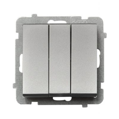 SONATA Łącznik potrójny kolor srebro mat ŁP-13R/m/38 OSPEL (ŁP-13R/m/38)