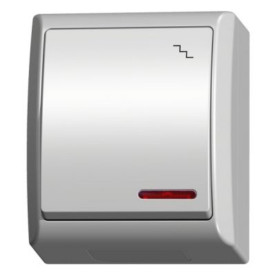 FALA Łącznik schodowy z podświetleniem pomarańczowym kolor biały ŁNH-3HS/00 OSPEL (ŁNH-3HS/00)