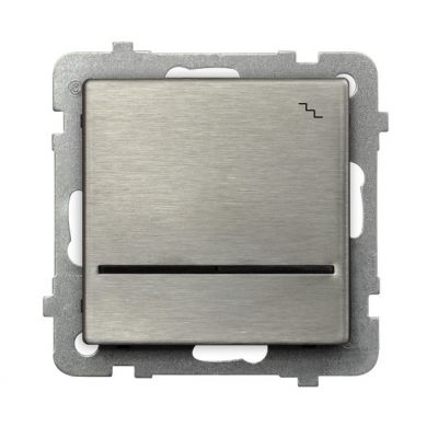 SONATA STAL INOX Łącznik schodowy z podświetleniem niebieskim kolor stal inox ŁP-3RMS/m/37 OSPEL (ŁP-3RMS/m/37)