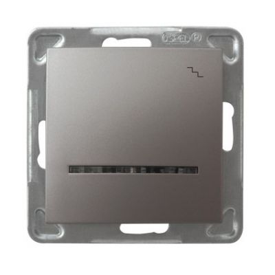 IMPRESJA Łącznik schodowy z podświetleniem niebieskim kolor tytan ŁP-3YS/m/23 OSPEL (ŁP-3YS/m/23)