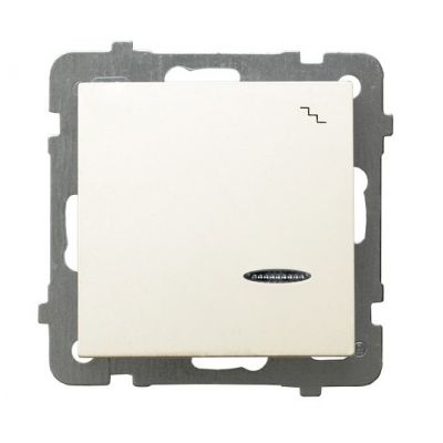 AS Łącznik schodowy z podświetleniem pomarańczowym kolor ecru ŁP-3GS/m/27 OSPEL (ŁP-3GS/m/27)