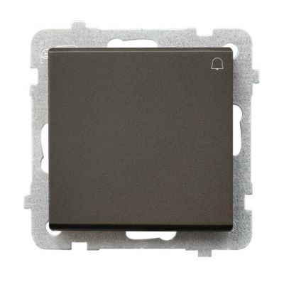 SONATA Przycisk zwierny /dzwonek/ kolor czekoladowy metalik ŁP-6R/m/40 OSPEL (ŁP-6R/m/40)