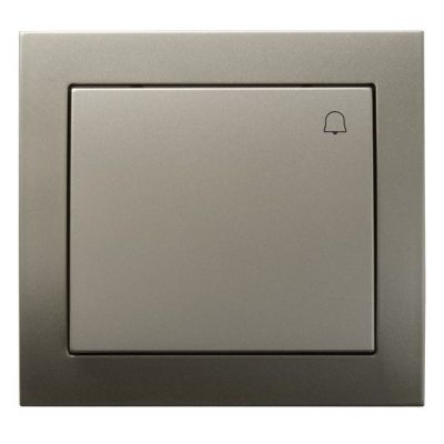 KIER Przycisk zwierny /dzwonek/ kolor satyna light ŁP-6W/45 OSPEL (ŁP-6W/45)
