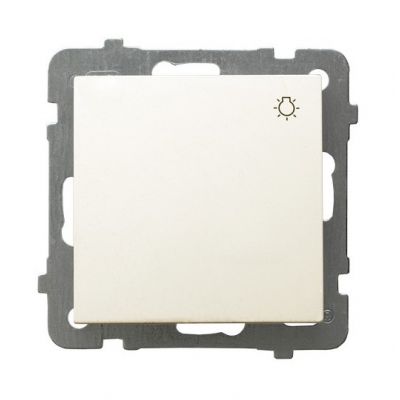 AS Przycisk zwierny /światło/ kolor ecru ŁP-5G/m/27 OSPEL (ŁP-5G/m/27)