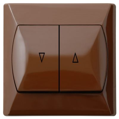 AKCENT Przycisk żaluzjowy zwierny  kolor brązowy ŁP-7A/24 OSPEL (ŁP-7A/24)