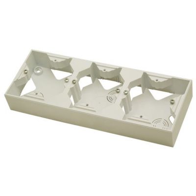 AS Puszka instalacyjna do serii As potrójna kolor ecru PNP-3G/27 OSPEL (PNP-3G/27)