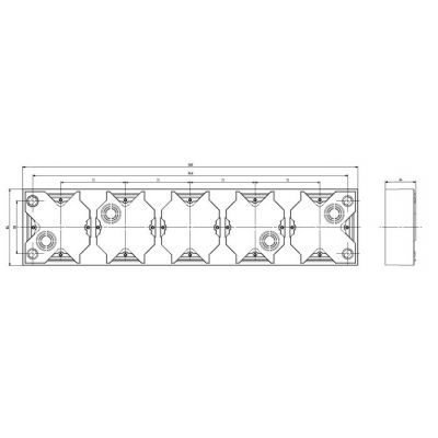 IMPRESJA Puszka instalacyjna do serii IMPRESJA pięciokrotna kolor biały PNP-5Y/00 OSPEL (PNP-5Y/00)