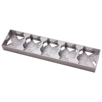 IMPRESJA Puszka instalacyjna do serii IMPRESJA pięciokrotna kolor tytan PNP-5Y/23 OSPEL (PNP-5Y/23)