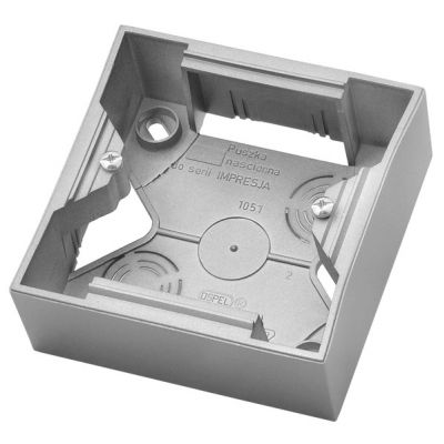 IMPRESJA Puszka instalacyjna do serii IMPRESJA pojedyncza kolor srebro PNP-1Y/18 OSPEL (PNP-1Y/18)