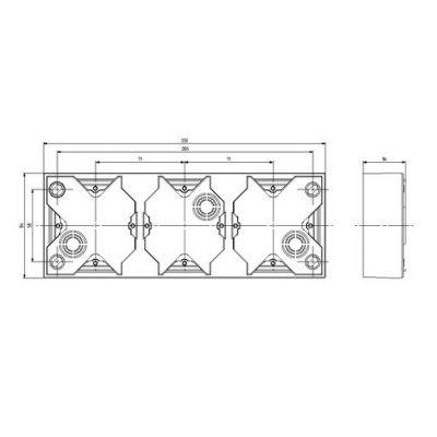 IMPRESJA Puszka instalacyjna do serii IMPRESJA potrójna kolor biały PNP-3Y/00 OSPEL (PNP-3Y/00)